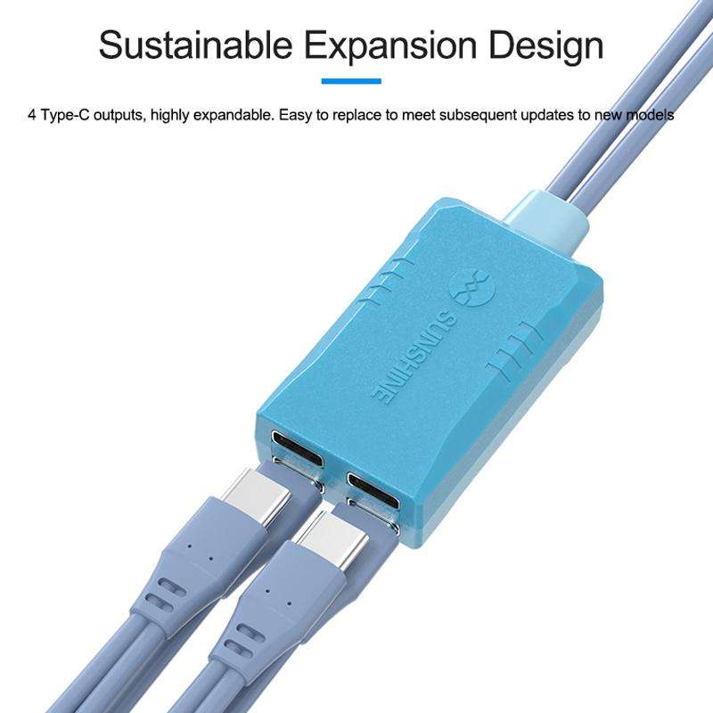 SUNSHINE SS-908E For iPhone 11-16 Series Simple Power Supply Start-up Cable Expandable Mobile Phone