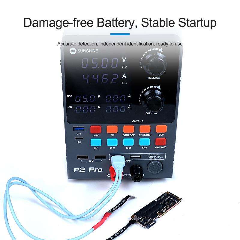 SUNSHINE SS-908G For iPhone 16 Series Power Supply Start-up Cable Mobile Phone Repair Test Cable