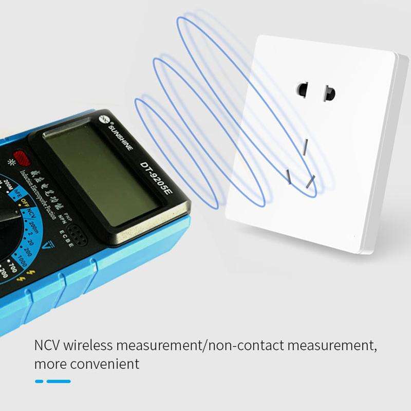 SUNSHINE DT-9205E High-Precision Digital Multimeter For Measuring Current Voltage Portable Repair El