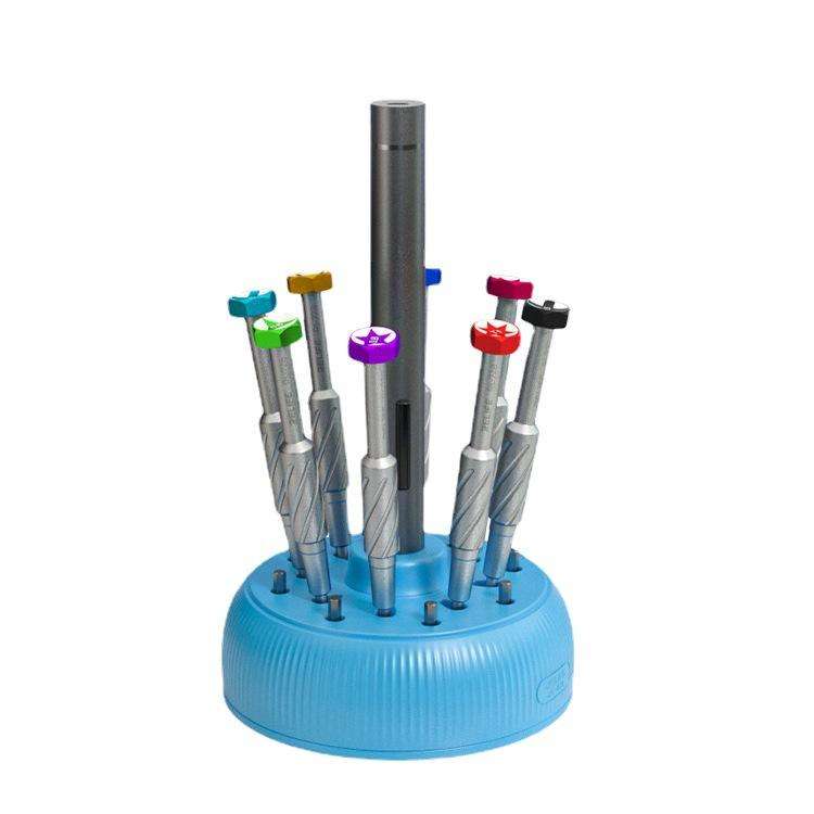 RELIFE RL-078 Magnetic Screwdriver Rotating Box 360-degree Rotation 17-slot Screwdriver Storage Box