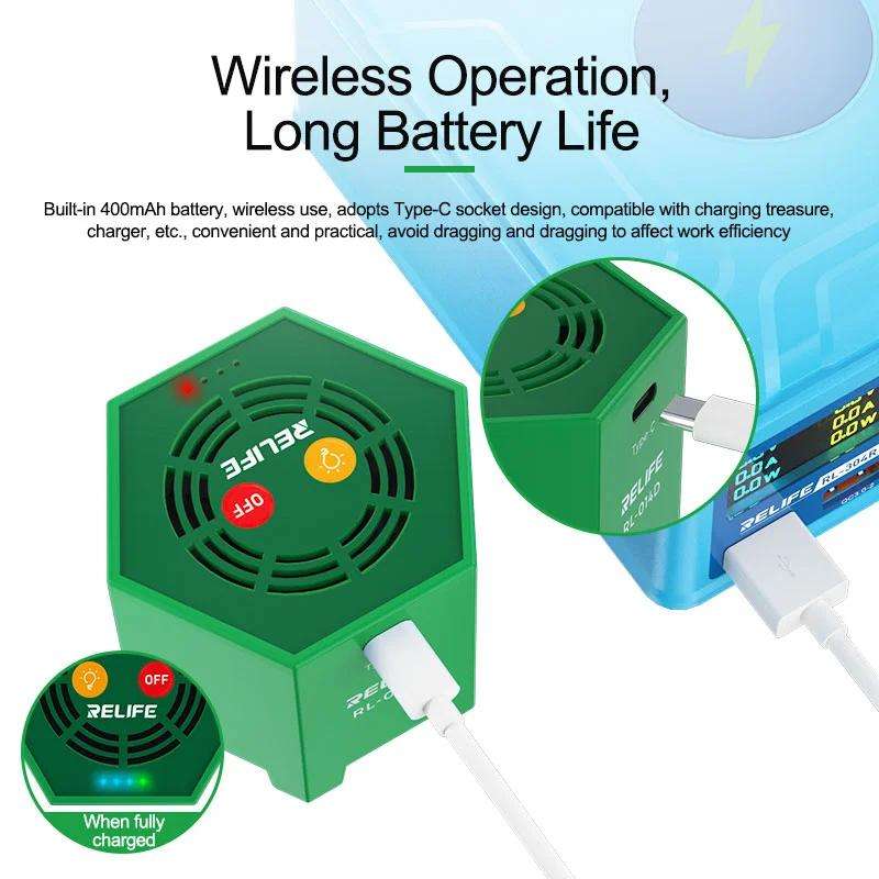 RELIFE RL014D Smart UV Curing Lamp LED Ultraviolet Mobile Phone Repair Shadowless Glue Green Oil Qui