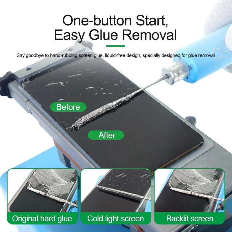 RELIFE RL-056F Wireless Speed Control Integrated Glue Removal Machine Cutting Machine Screen OCA Glu