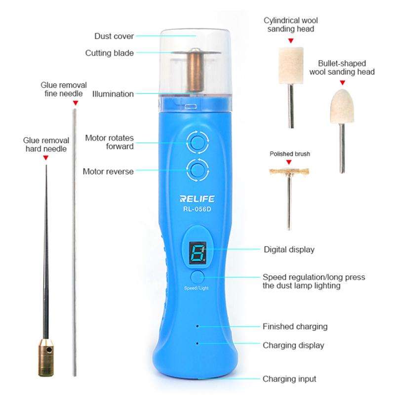 RELIFE RL-056D Mobile Phone Screen Smart Glue Removal Cutting Machine