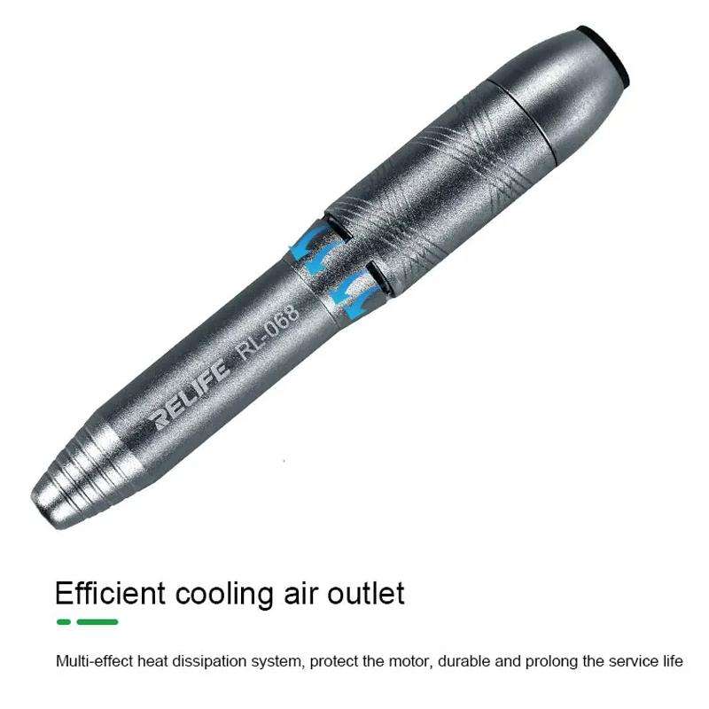 RELIFE RL-068 Speed-adjustable Handheld Grinding Pen Rust Removal Polishing Motherboard Repair Elect