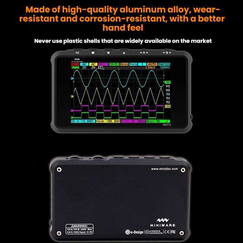 Mini Handheld Digital Storage Four-channel Automobile Maintenance Oscilloscope(DS213)