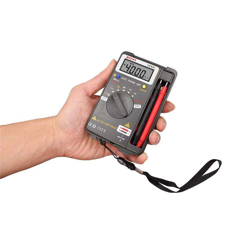 ZOYI VC921 Pocket Portable Auto-Ranging Digital Multimeter(Gray)