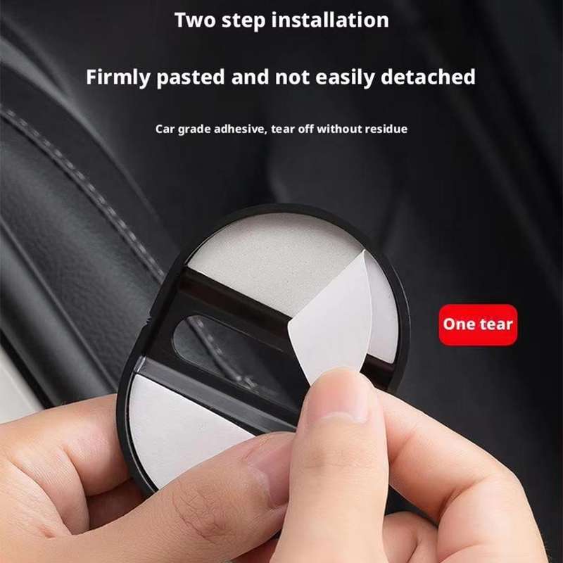 5sets Door Latch Protector Plastic Door Latch Cover Shock Absorbing Noise Reducing Soundproofing Adh