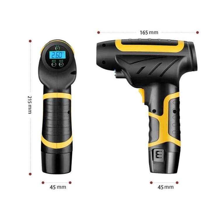 Vehicle-mounted Air Pump With Lamp And Handheld Intelligent Digital Display Charging Air Pump, Style