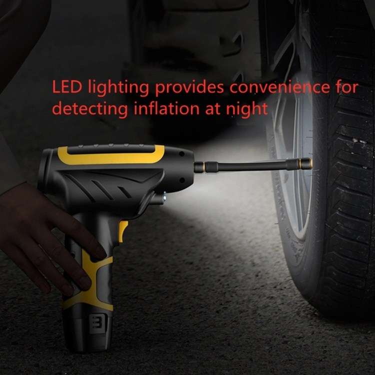 Vehicle-mounted Air Pump With Lamp And Handheld Intelligent Digital Display Charging Air Pump, Style