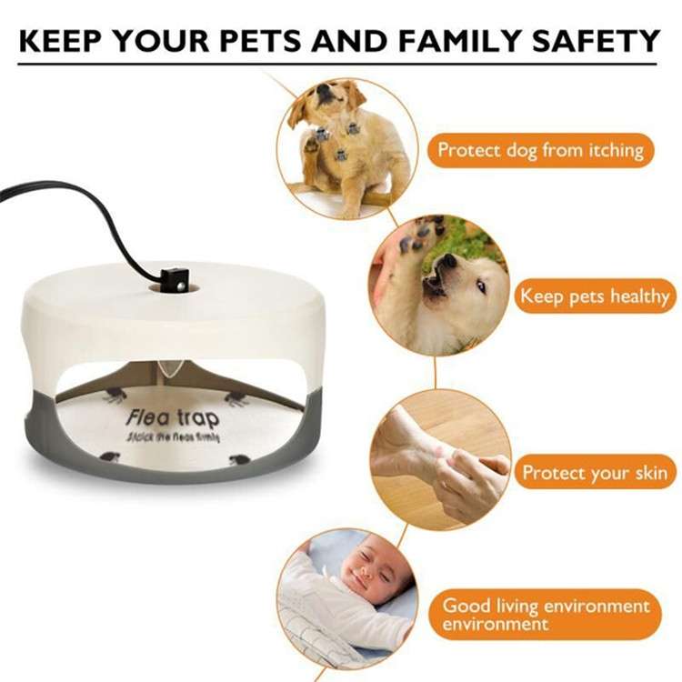 Flea Trap Pet Home Flea Lamp, Plug Type:EU Plug