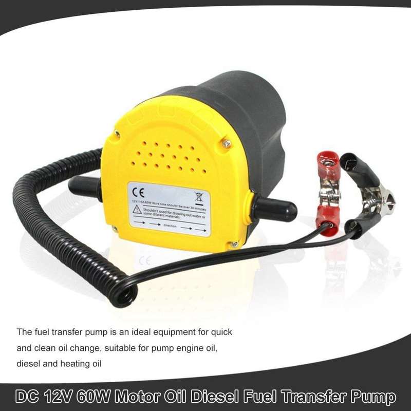 12V 60W Oil / Crude Oil Fluid Sump Extractor Scavenge Exchange Transfer Pump Suction Transfer Pump +