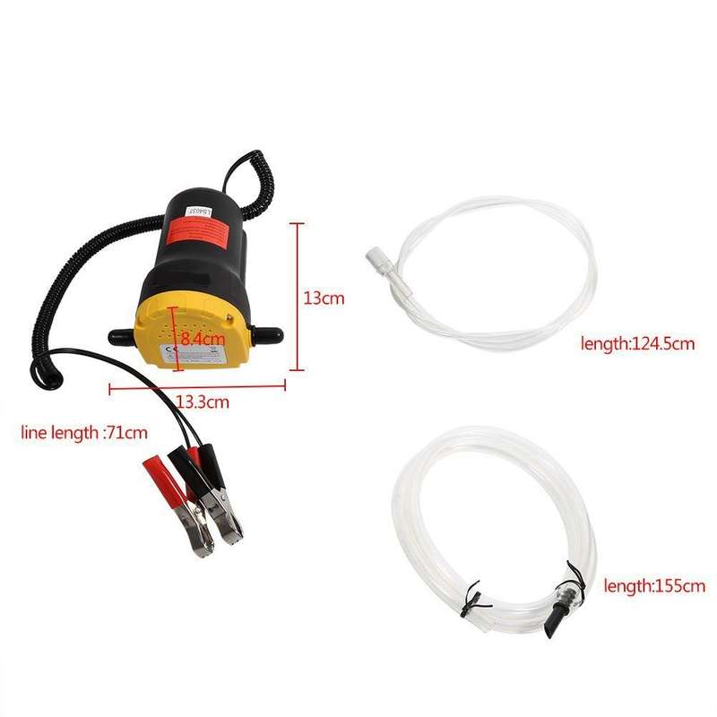 12V 60W Oil / Crude Oil Fluid Sump Extractor Scavenge Exchange Transfer Pump Suction Transfer Pump +