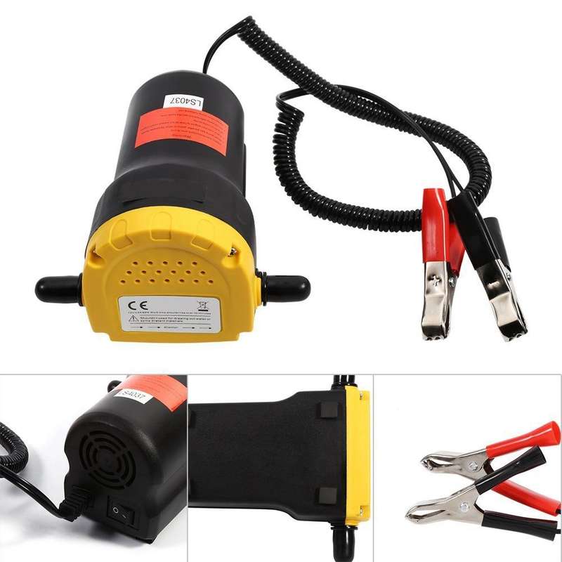 12V 60W Oil / Crude Oil Fluid Sump Extractor Scavenge Exchange Transfer Pump Suction Transfer Pump +