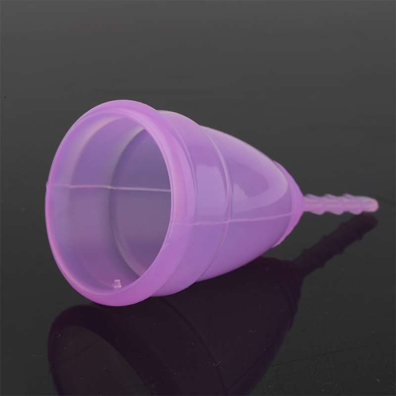 3 PCS Reusable Soft Cup Silicone Menstrual Cup, Size:Small(Transparent)