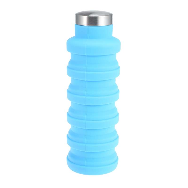 Portable Silicone Water Bottle Retractable Folding Coffee Bottle Outdoor Travel Drinking Sport Drink