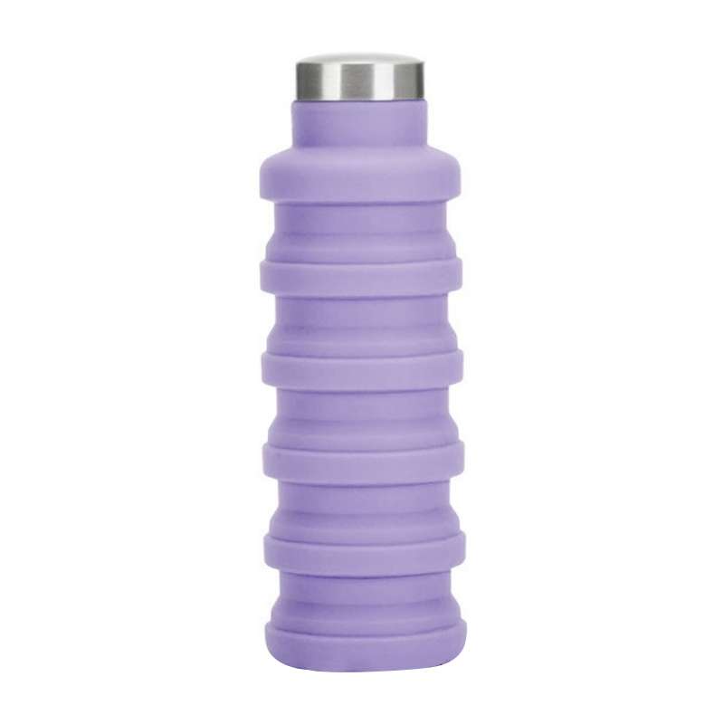 Portable Silicone Water Bottle Retractable Folding Coffee Bottle Outdoor Travel Drinking Sport Drink
