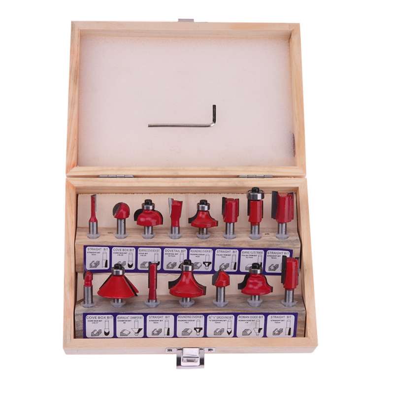 Shank Tungsten Carbide Router Bit Set Wood Cutter Tool Set Milling Wood Cutters Router Bit Set for W