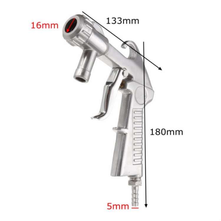 Handheld Sandblasting Tool Pneumatic Sandblasting Glass Derusting Tool, Style:Package B