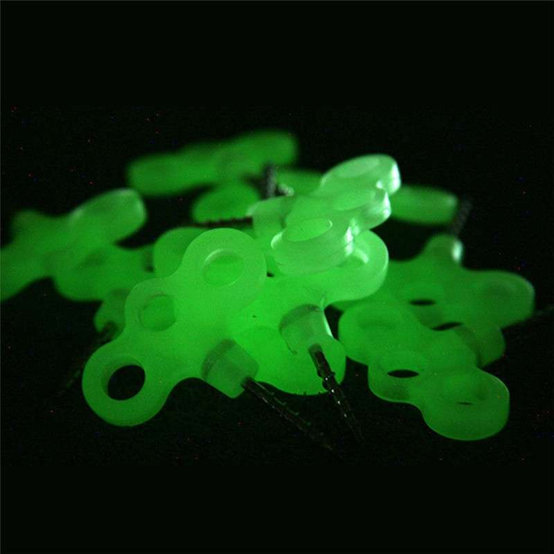 Outdoor 3-holed Luminous Threaded Tent Peg Camping Deck Stainless Steel Hook Safety Wind Noctilucent