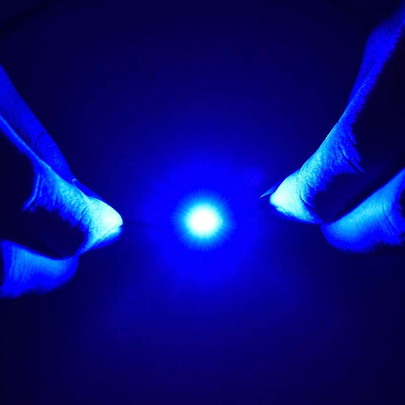 10 PCS T8.5 5050 Led 1 SMD Car Gauge Dash Bulb Dashboard Instrument Light Wedge Interior Lamp(Blue)