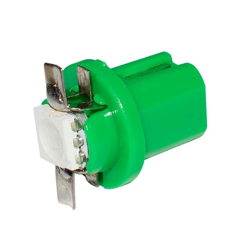 10 PCS T8.5 5050 Led 1 SMD Car Gauge Dash Bulb Dashboard Instrument Light Wedge Interior Lamp(Green)