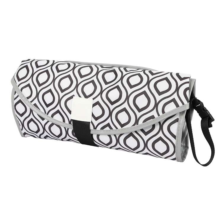 Baby Changing Diaper Pad Portable Folding Waterproof Nursing Pad, Size:One size(Yellow geometry)