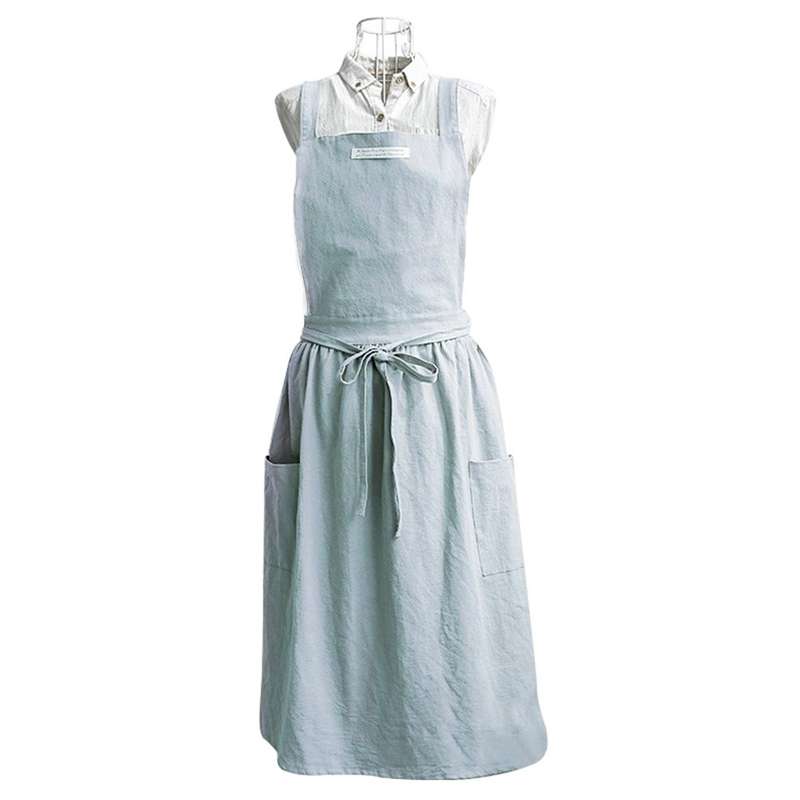 Cotton Simple Home Woman Apron(Oat)