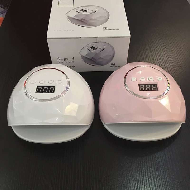 F6 UV LED Lamp Nail Dryer Dual hands Nail Lamp Curing UV Gel Nail Polish With Sensor & Timer & LCD D