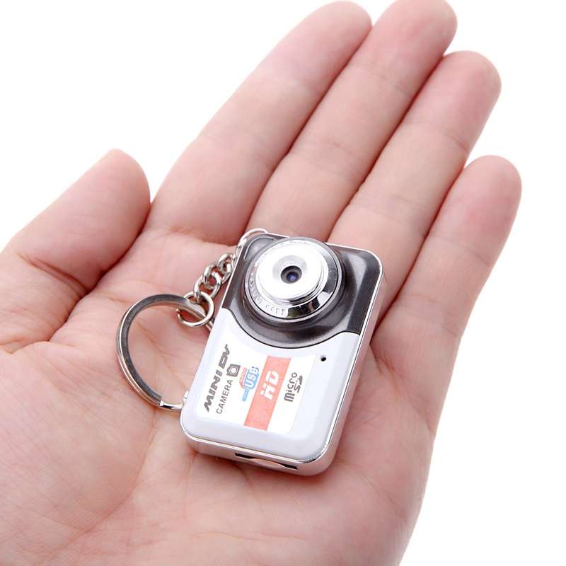 X6 Portable Ultra Mini HD Kids Digital Camera DV Camcorder with Key Ring, Support TF Card(Glamour Gr