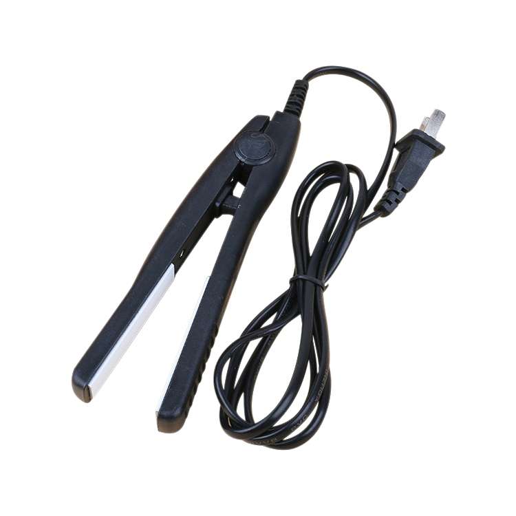 Mini Hair Straightener Ceramic Tourmaline Plates Curler(Blue)