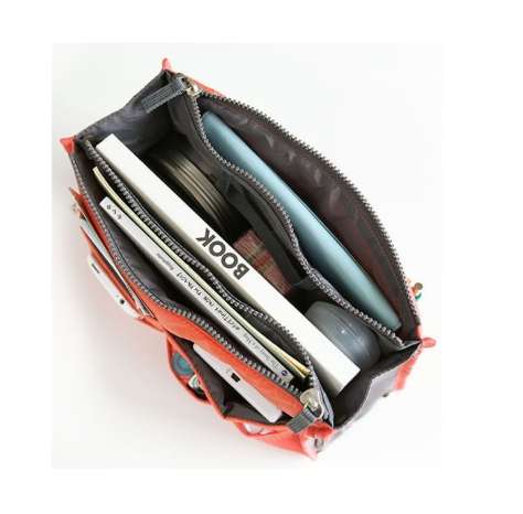 Waterproof Folding Travel Bag Nylon Large Capacity Sundries Storage Bag(Red)