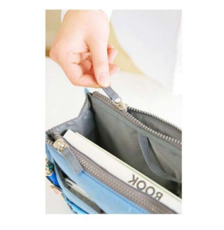 Waterproof Folding Travel Bag Nylon Large Capacity Sundries Storage Bag(Red)