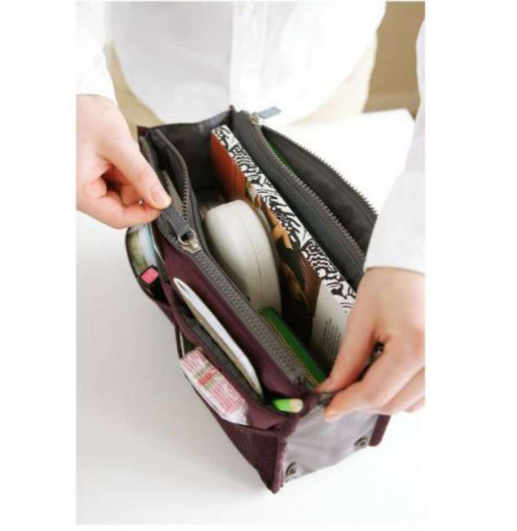 Waterproof Folding Travel Bag Nylon Large Capacity Sundries Storage Bag(Red)