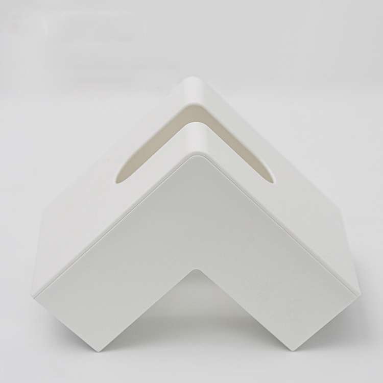 Creative Simple Household Plastic Tissue Paper Storage Box(White)