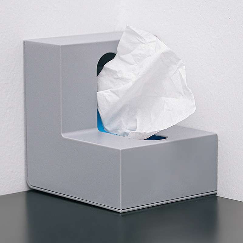Creative Simple Household Plastic Tissue Paper Storage Box(White)