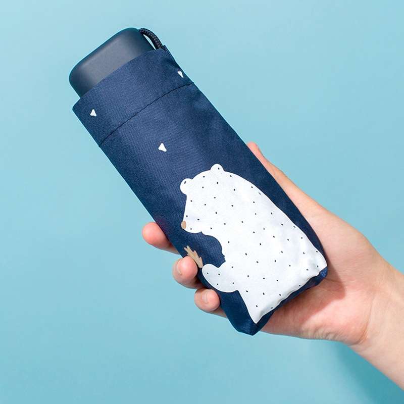 Anti-UV Umbrella Mini Pocket Folding Umbrella(White)