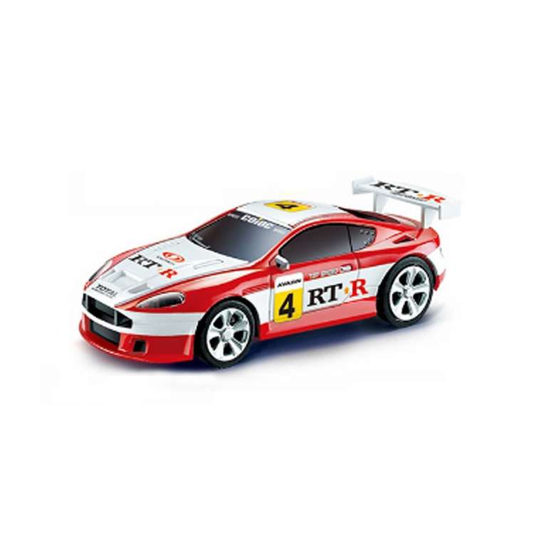Coke Can Mini RC Car Radio Remote Control Micro Racing Car(Black+Orange)