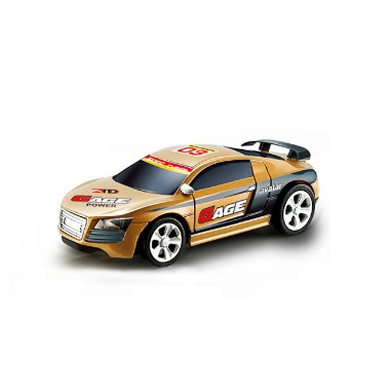 Coke Can Mini RC Car Radio Remote Control Micro Racing Car(Black+Orange)
