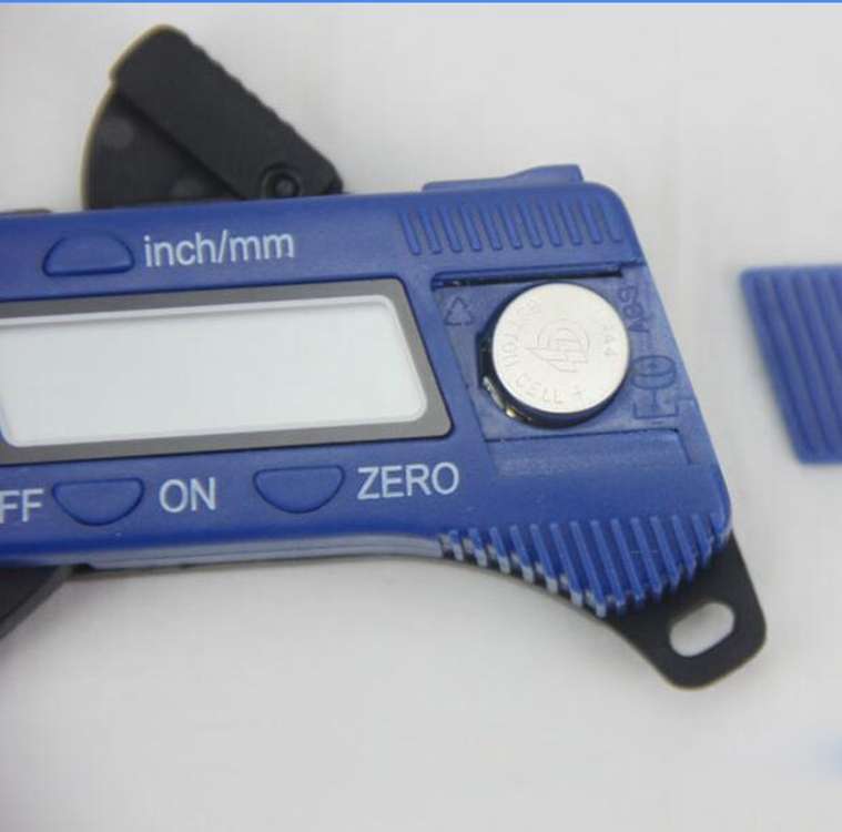 Plastic Electronic Digital Thickness Gauge Professional Construction Tools(Red)