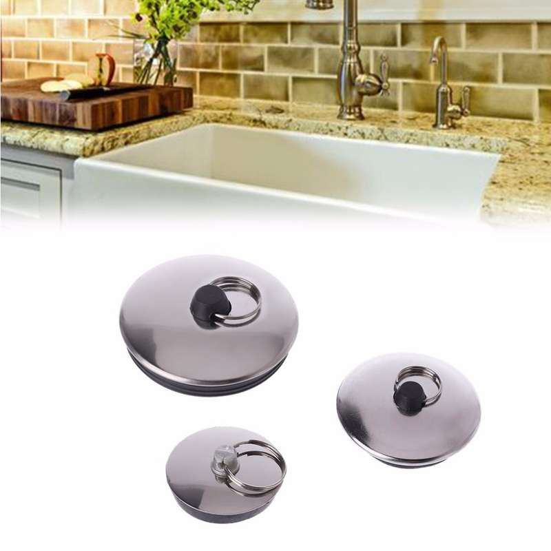 3 PCS Sink Rubber Plug Wash Basin Bathtub Plug Mop Pool Laundry Pool Blocking Plug, Specification:M