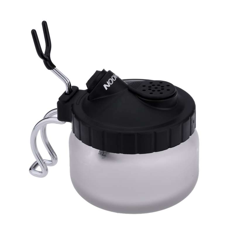 Multi-function Airbrush Cleaning Pot Model Air Pump Spray Paint Coloring Tool Waste Collection Bottl