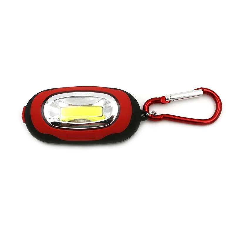 Portable Mini Keychain Pocket Torch COB LED Light Flashlight Lamp with 3 Modes(Green)