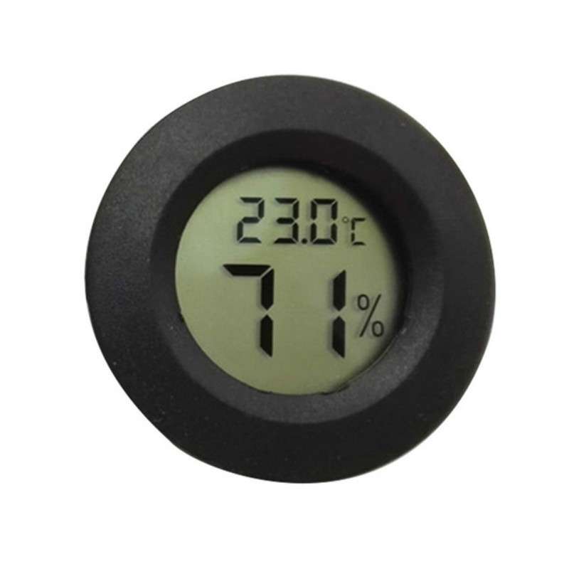LCD Digital Aquarium Thermometer Marine Water Terrarium Accessories Temperature Measurement Tool(Bla