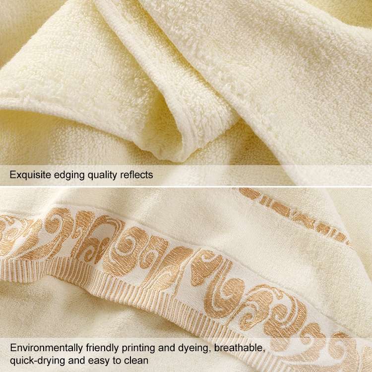 Cotton Hotel Xiangyun Bath Towel(Pink Edge)
