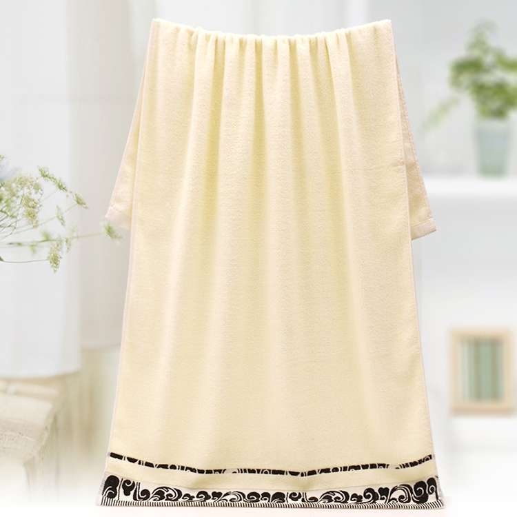 Cotton Hotel Xiangyun Bath Towel(Pink Edge)