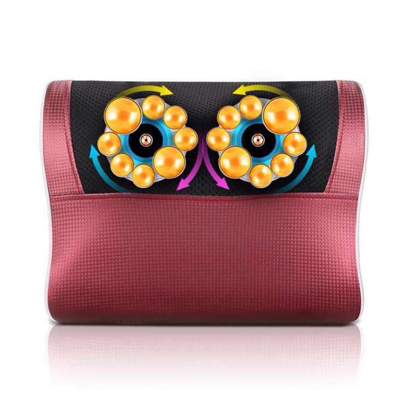 Cervical Spine Massage Pillow Neck Waist Back Multifunctional Electric Massage Cushion, Plug Type:UK