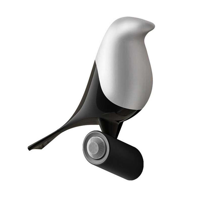 Lucky Bird LED Night Table Lamp Wood Base Intelligent Motion Sensor Living Room Bedroom Desk Light(2