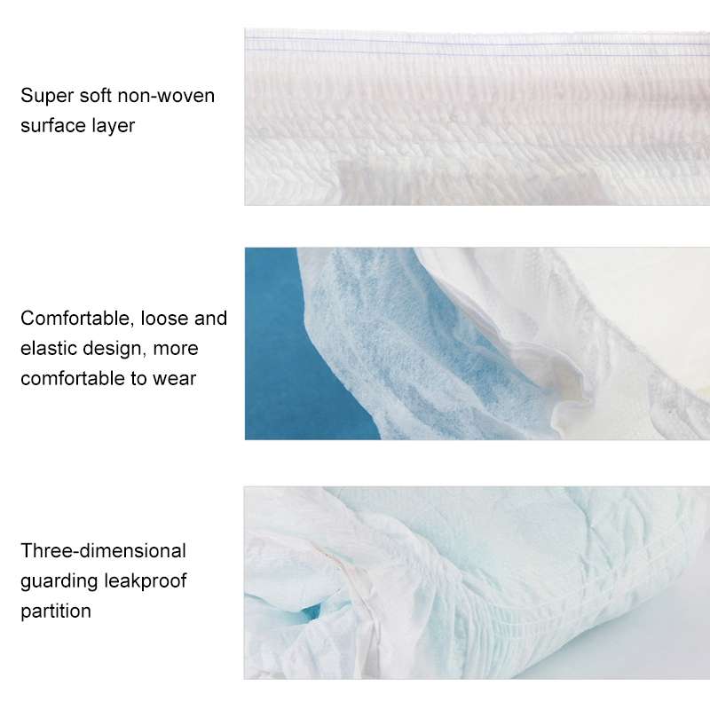 20 PCS Adult and Elderly Underpants Elastic Diapers, Size:L