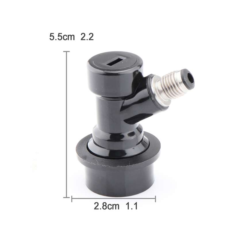 Home Beer Keg Connector Distributor Keg Disconnect Ball Lock(Gray Pagoda)