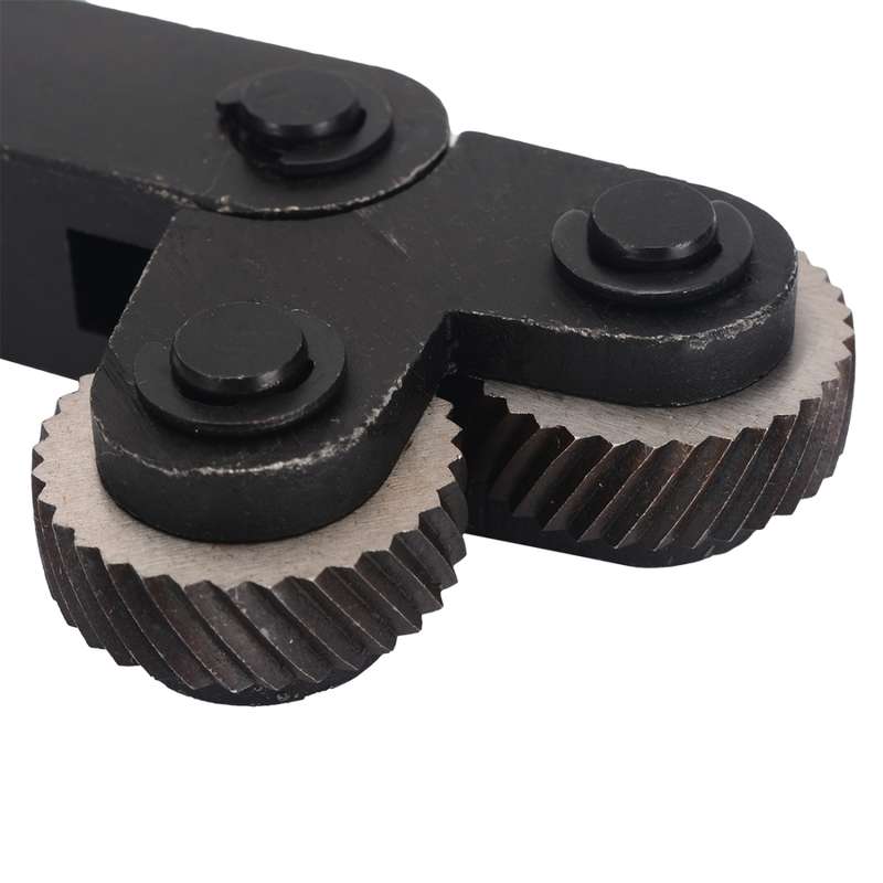 Hardened and Durable Steel Two-wheel Knurled Tool Kit, Style:2.0mm